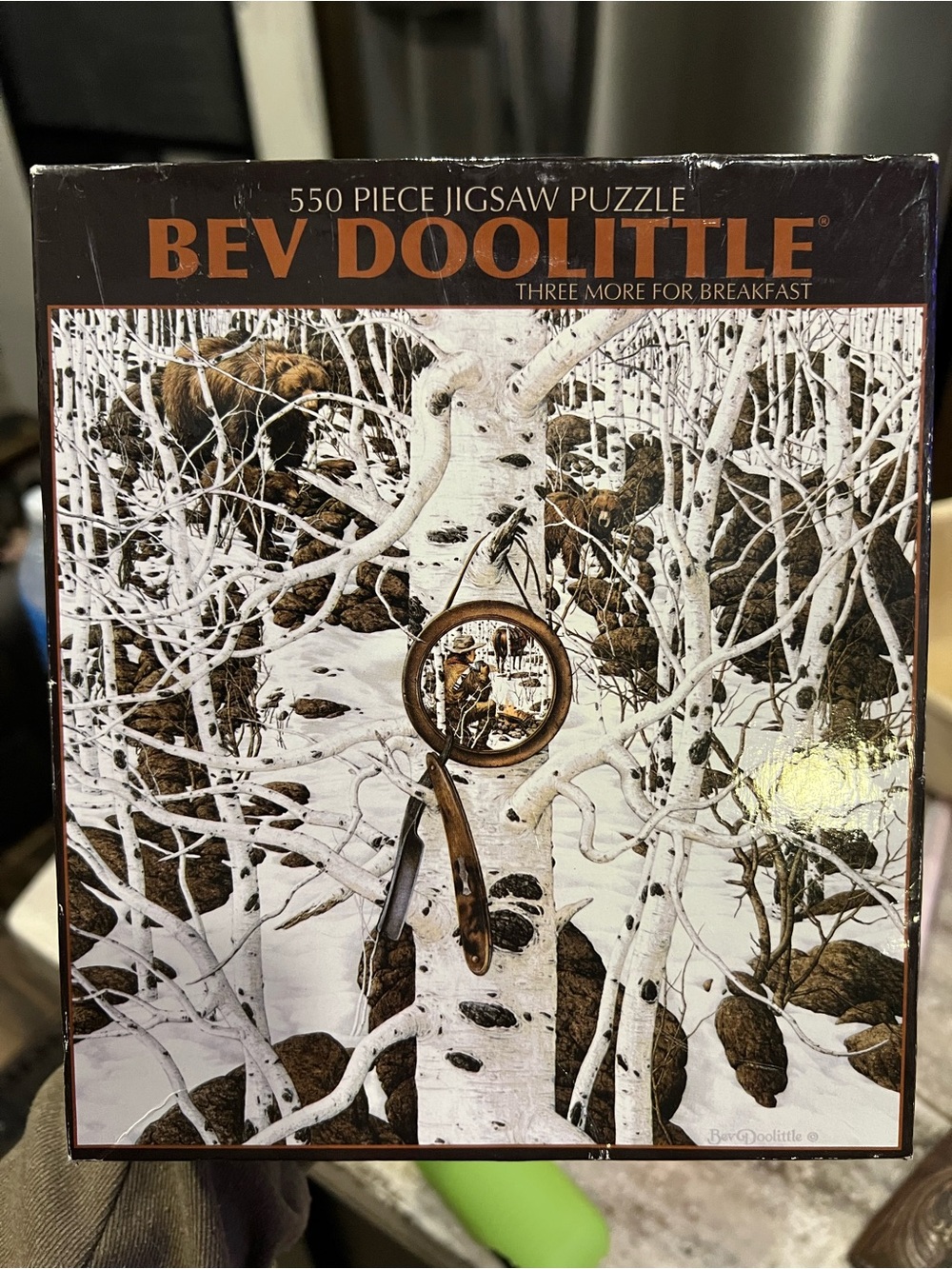 New Bev Doolittle 550 Piece Jigsaw Puzzle - Three More For Breakfast